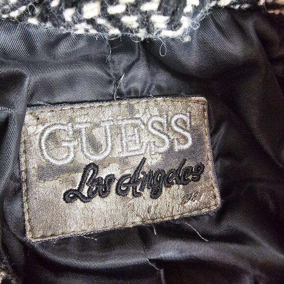 Guess - Tweed Pea Coat - Houndstooth - Picture 7 of 9